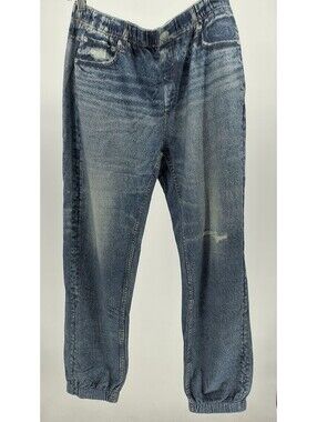 Stylive High Rise French Terry Denim Joggers